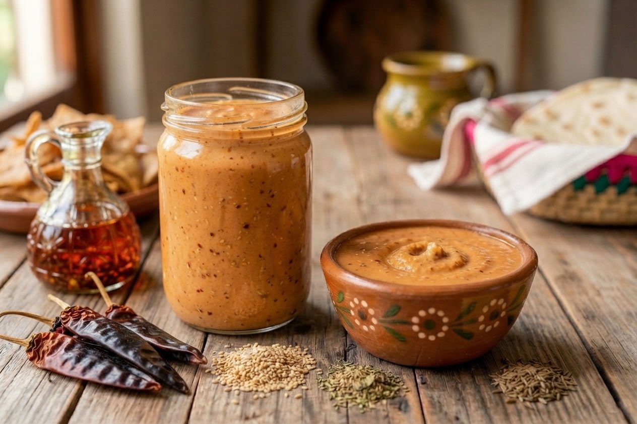 Arbol Chili and Sesame Sauce